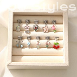 Esmalte Flor Pingente Charme Links Italianos Caber 9mm Pulseira De Aço Inoxidável Fazendo DIY em Oferta na Shopee