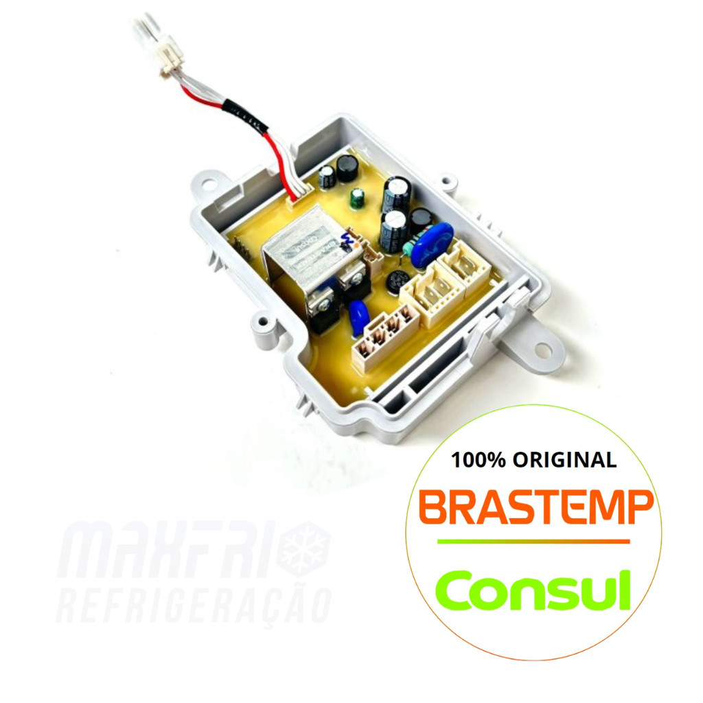 PLACA DE POTÊNCIA LAVADORA BRASTEMP ORIGINAL - BWH12AB - BWT12AB - (DEMAIS MODELOS NA DESCRIÇÃO) 110V