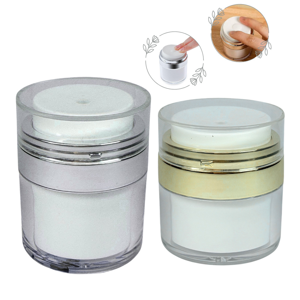 Frasco De Creme Gel Acrílico Pump Vazio  15ml 30ml 50 ml Pressao Válvula Pote Unha Airless em Oferta na Shopee