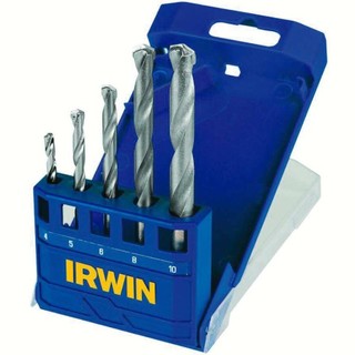 Jogo de broca de wídea 4 a 10 mm para concreto com 5 peças - 891503 - Irwin em Oferta na Shopee