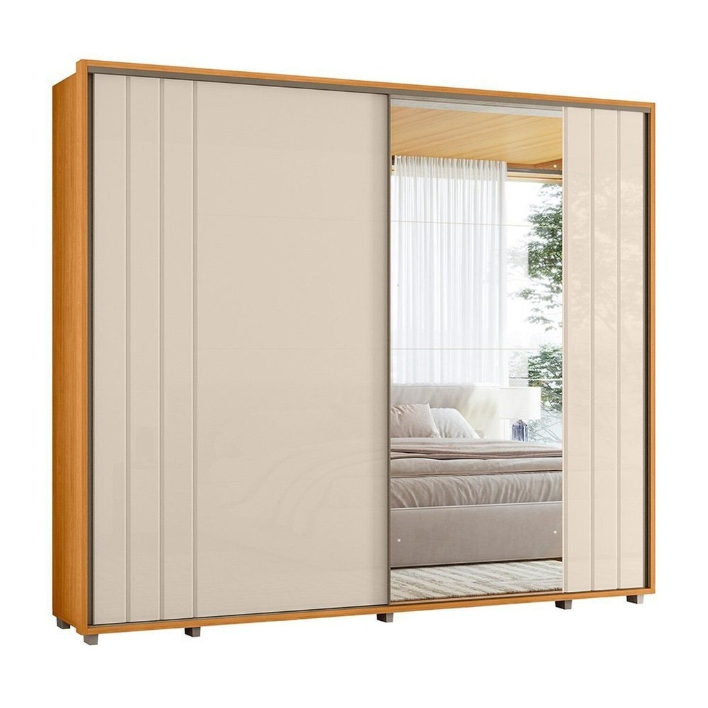Guarda Roupa Casal1 Porta com Espelho Dali — imagem 2 de 2