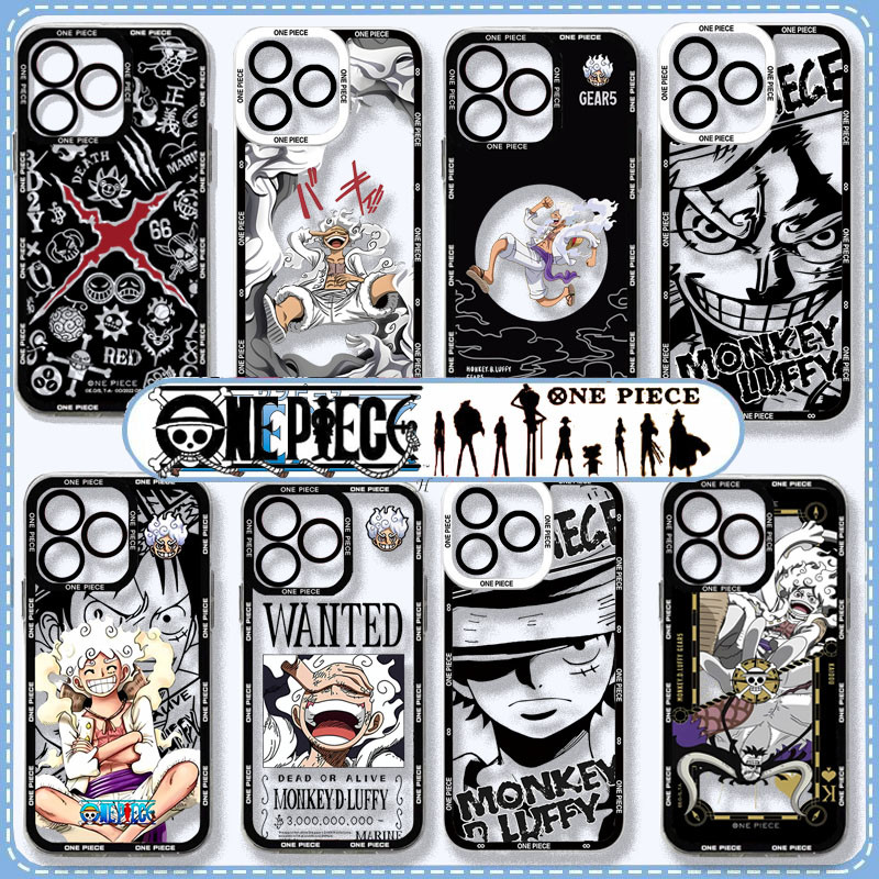 Capa Para Xiaomi MI 11 Lite 11T POCO X6 X7 Pro 5G X3 X4 X5 GT NFC M3 F3 Redmi k40 Caixa De Telefone Anime One Piece Gear em Oferta na Shopee