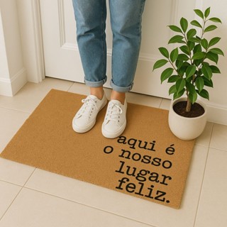 Tapete Capacho Porta Entrada Antiderrapante Casa Escritório  60x33 Linha Premium