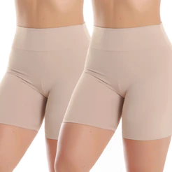 KIT 2 Short Com Cós Segunda Pele Anágua Feminino Comprido