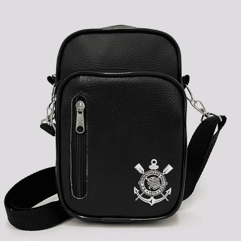 Shoulder Bag Corinthians Premium Preta - Men Clothes