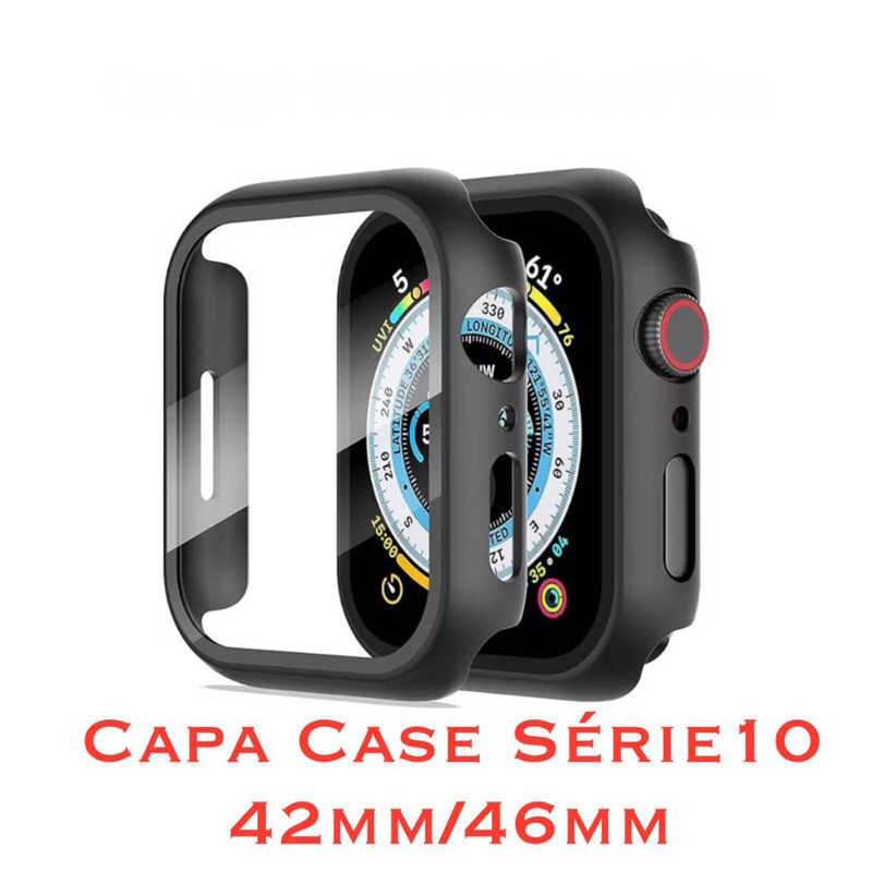 Case Com Película Capa para Apple Watch Series 10 46mm 42mm Capinha