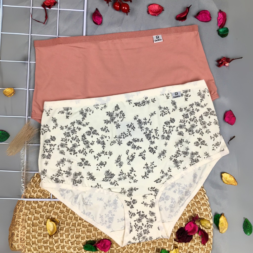 Kit 2 Calcinha Alta Cós Largo Em Microfibra Del Rio 50027 em Oferta na Shopee