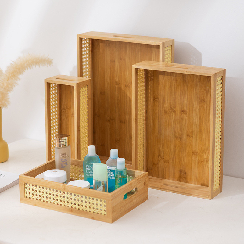 Bandeja de Bambu Para Café Chá Petisqueira Condimentos e Mesa Posta em Oferta na Shopee