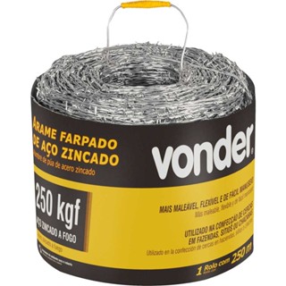 Arame Farpado 250 Kgf 500 M Vonder em Oferta na Shopee