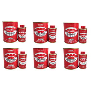 KIT 6 Primer Pu Automotivo 8x1 900ml 3100 Cinza WANDA em Oferta na Shopee