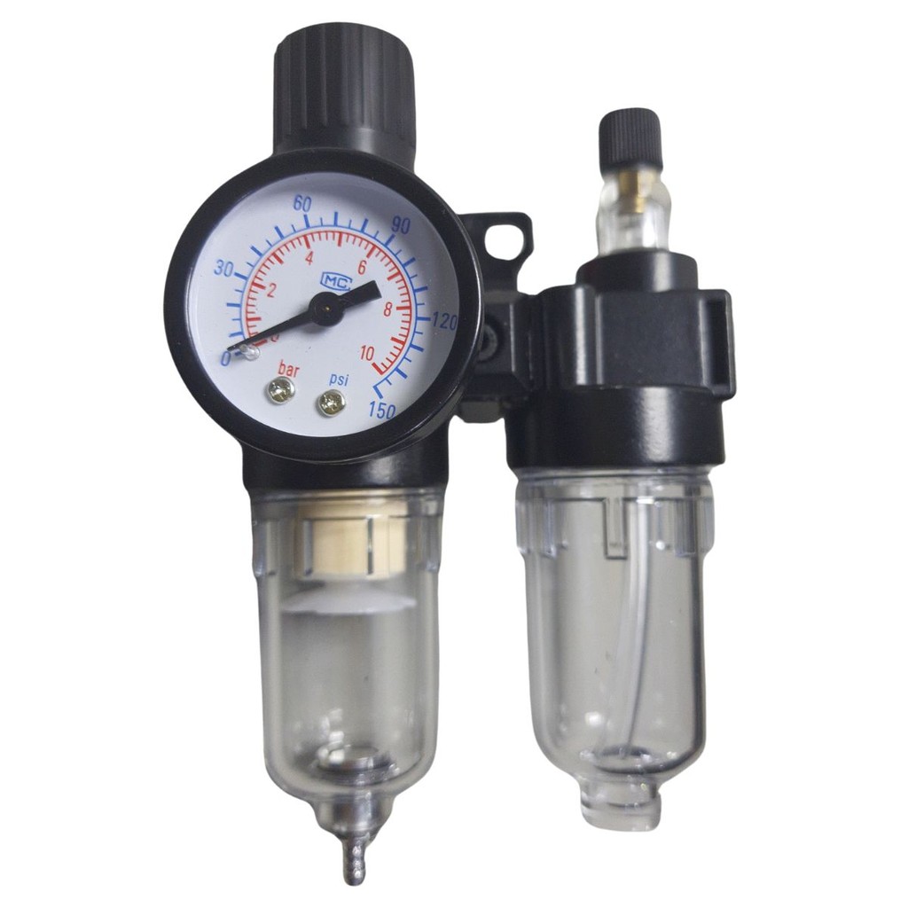 Regulador de Pressão e Filtro de Linha Ar - Compressor 1/4 AFC-2000 4001
