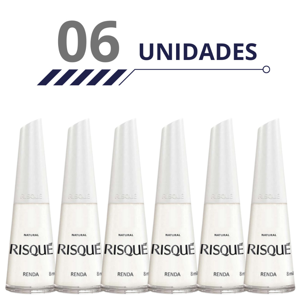 Kit 6 und Esmaltes Risque Natural Renda em Oferta na Shopee