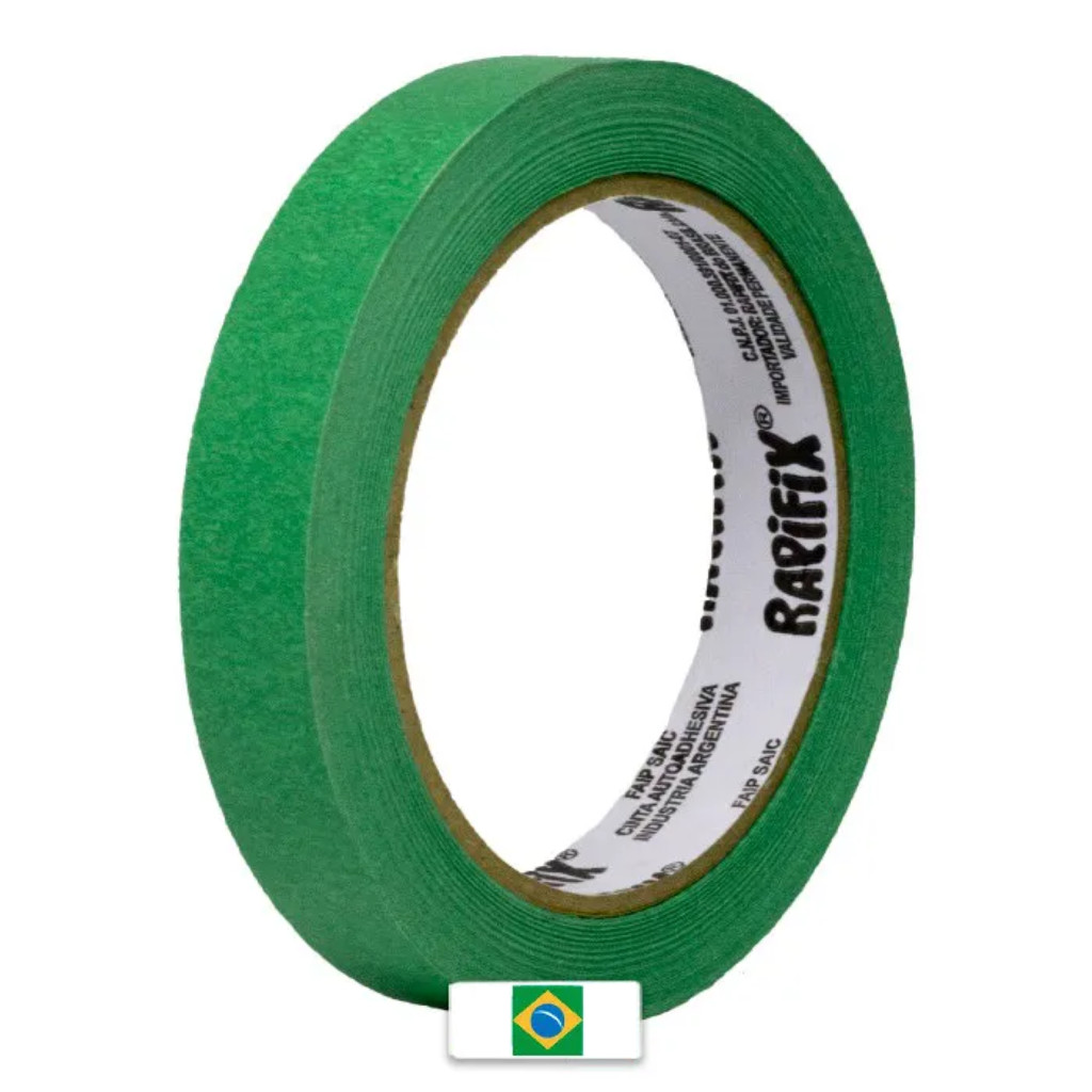 FITA CREPE AUTOMOTIVA RAPIFIX 17MM X 40M - 10 ROLOS em Oferta na Shopee