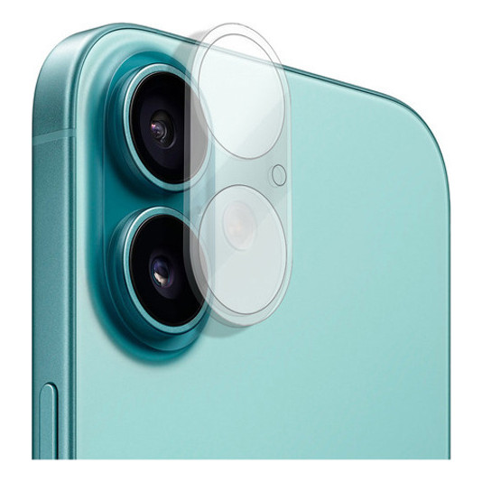 Película De Câmera Compatível iPhone 16/ 16 Plus e iPhone 17 Normal Em Vidro