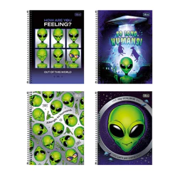 Caderno espiral capa dura universitário 1x1 80 folhas Orbit Tilibra