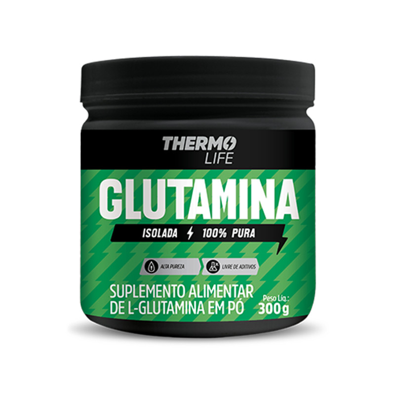 Glutamina 100% Pura 300g | Importada | Com Laudo – Thermo Life