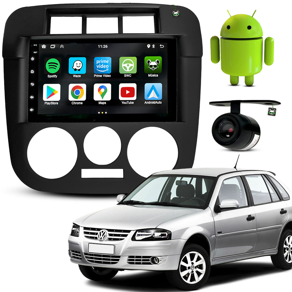 Kit Central Multimidia Android 7 Polegadas Gol G4 2005 06 07 08 09 10 11 12 2013 2014 em Oferta na Shopee