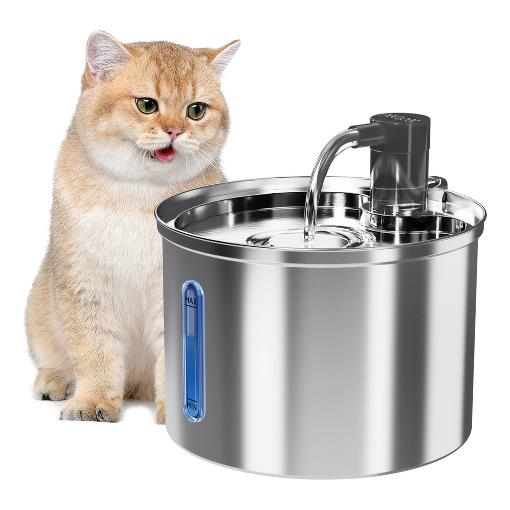 3l Fonte De Água De Aço Inoxidável Para Gatos E Cãe Newpet - Bivolt em Oferta na Shopee