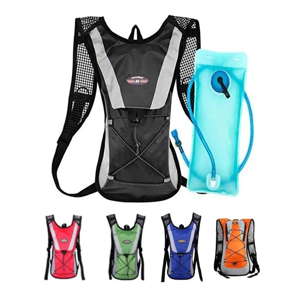 Mochila e Refil de Hidratação Reservatório De Água 2 Litros Mochila Hidratação Camelback Bike Bolsa Ciclismo