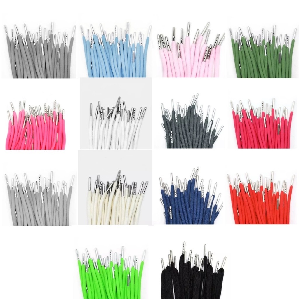 Cadarço Roliço com Ponteira de Metal 5mm x 1,3m | Kit com 10 Unidades RO.151440