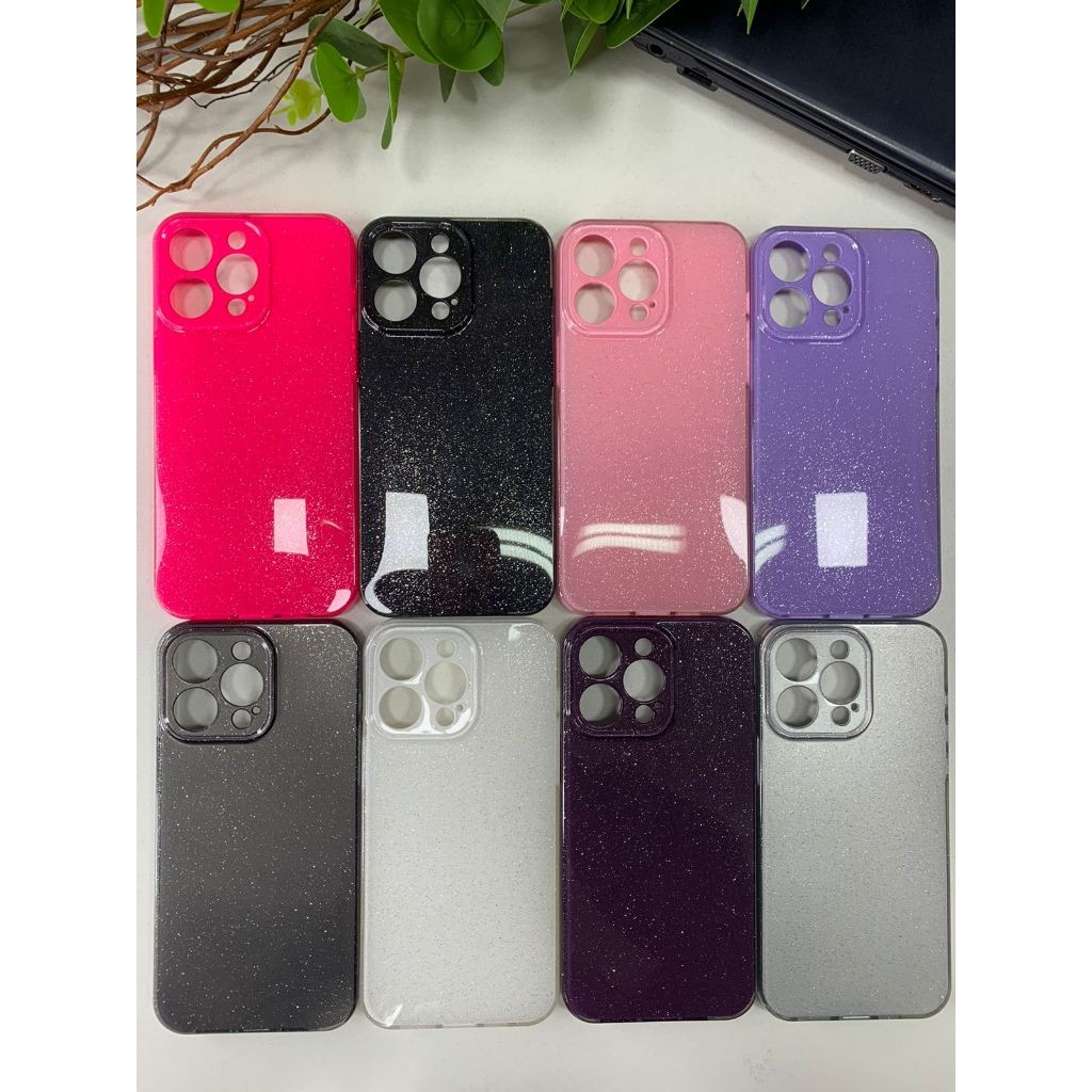 Capa Capinha de Celular Silicone com Glitter Samsung S20 FE/S21 FE/S23/S23 FE/S23 ULTRA/S24/S24 FE/S24 PLUS/S24 ULTRA