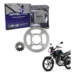 Kit Relação Transmissão Factor Ybr 125 2003 A 2016 Riffel