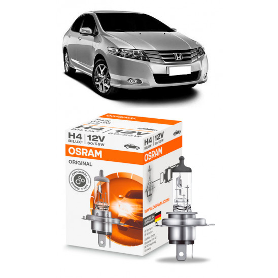 Lampada Farol Honda City 2009 2010 2011 2012 2013 2014 H4 Original Osram