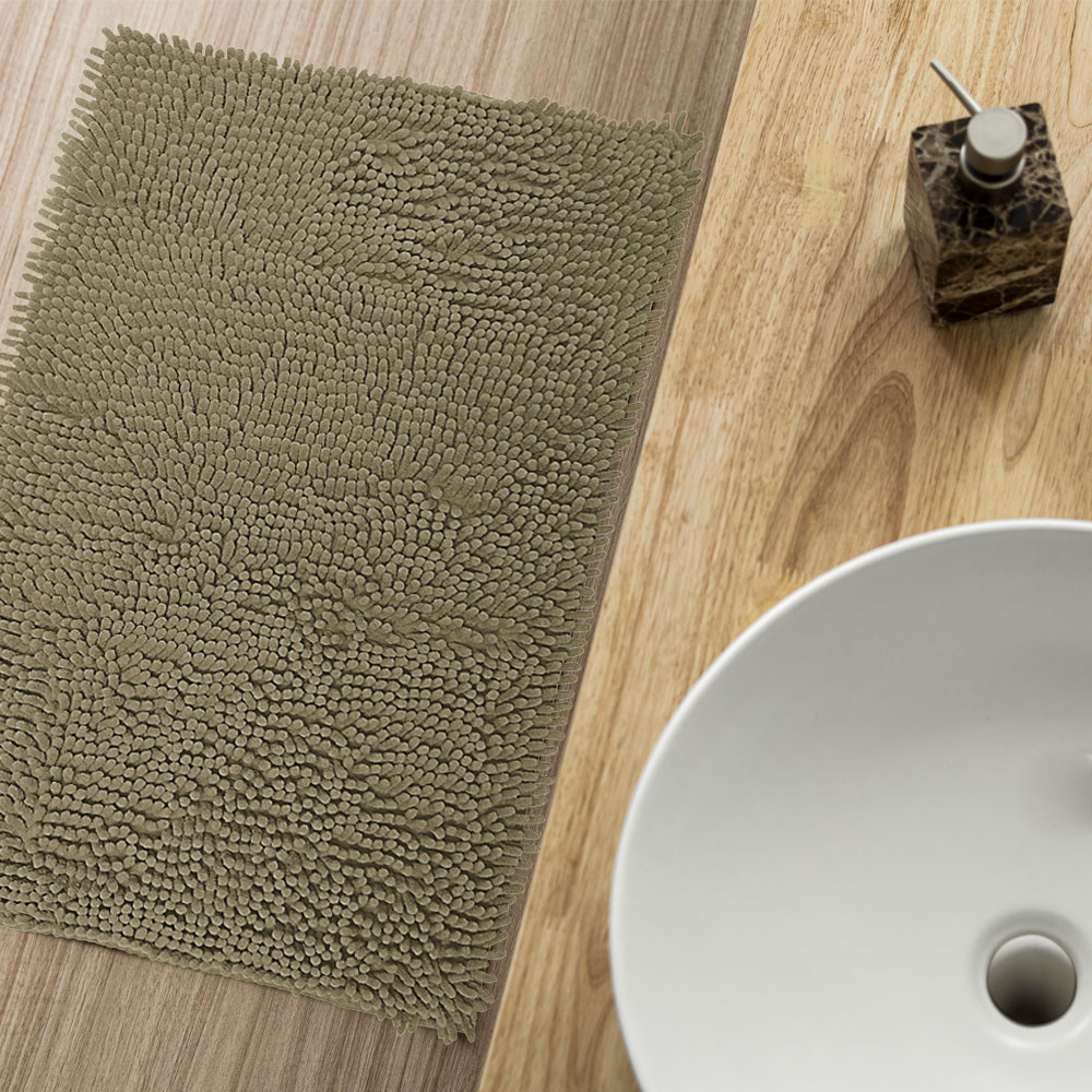 3 Tapetes de Banheiro Antiderrapante Bolinha Microfibra Macarrão Luxo Várias Cores