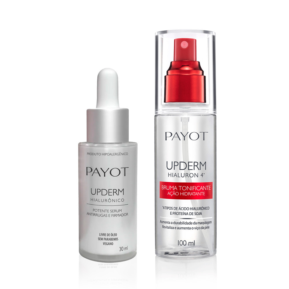 Kit Sérum Upderm Hialurônico + Bruma Tonificante Upderm Payot em Oferta na Shopee