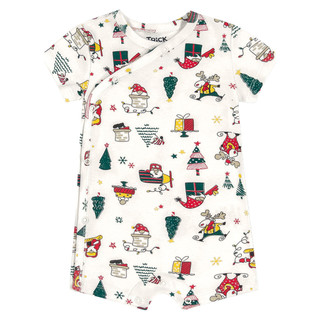 Macaquinho Infantil Natal Trick Nick Bege em Oferta na Shopee