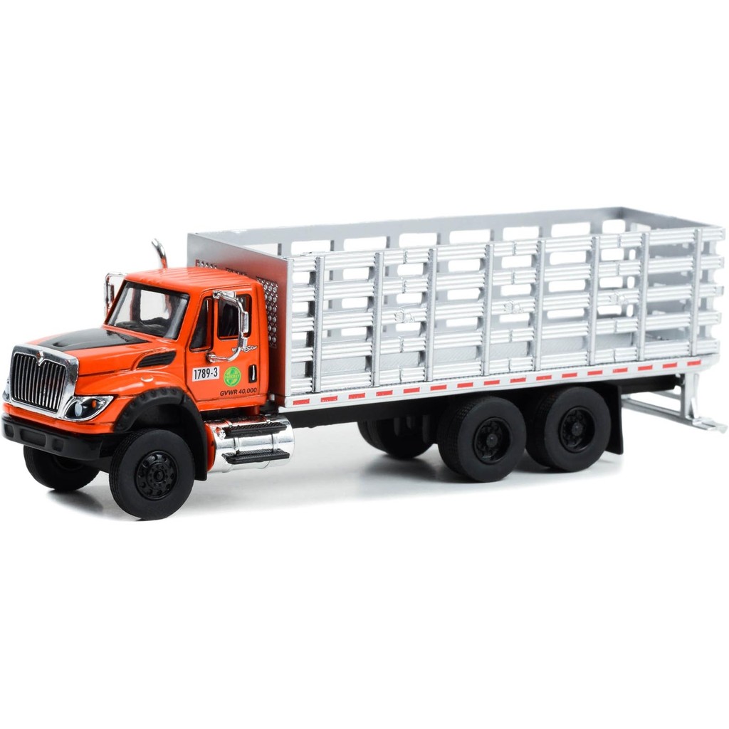 Miniatura - 1:64 - 2017 International Workstar Platform Stake Truck - S D Trucks 18 - Greenlight 45180
