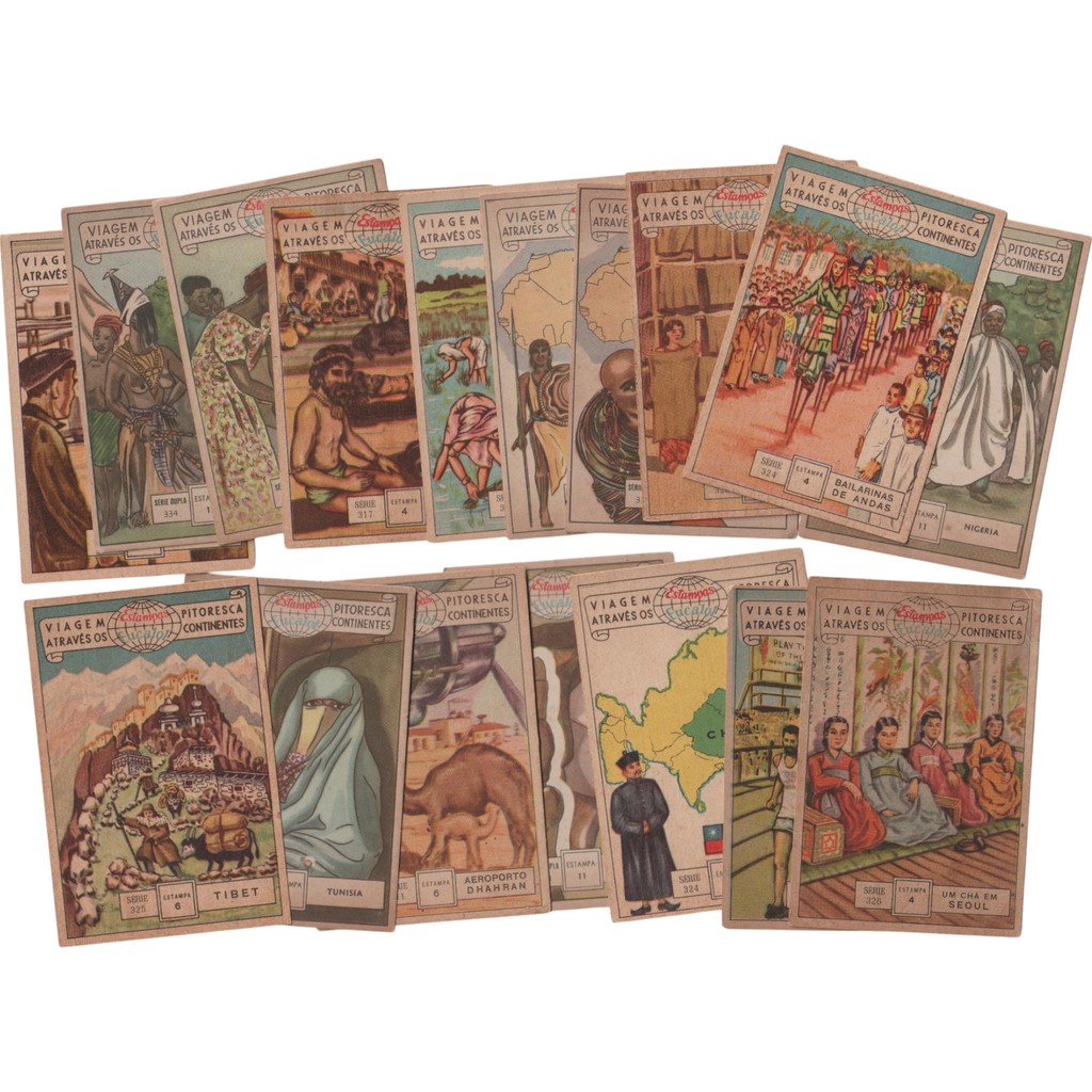 17 Estampas Eucalol Anos 50 – Viagem Pitoresca Originais