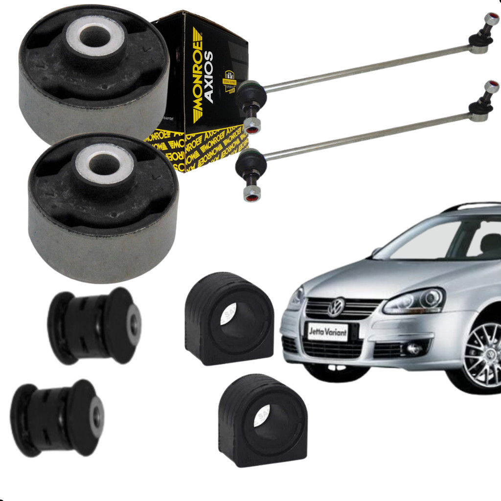 Kit Bucha Maior+Bieleta Axios Jetta 2011 a 2018+Bucha Barra