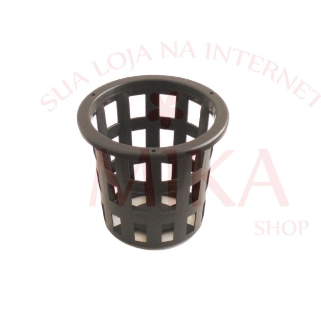 Kit 5 Vaso Plastico Vazados Pote 10 Preto Decoração de Casa e Jardinagem Cactos Suculentas Mudas