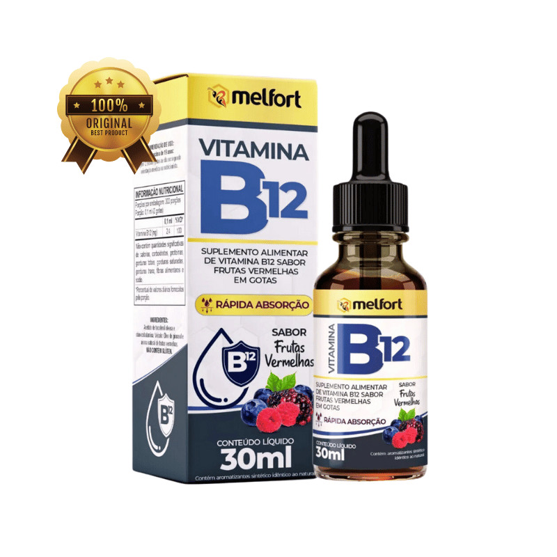 Vitamina B12 em Gotas 30ml | Melfort