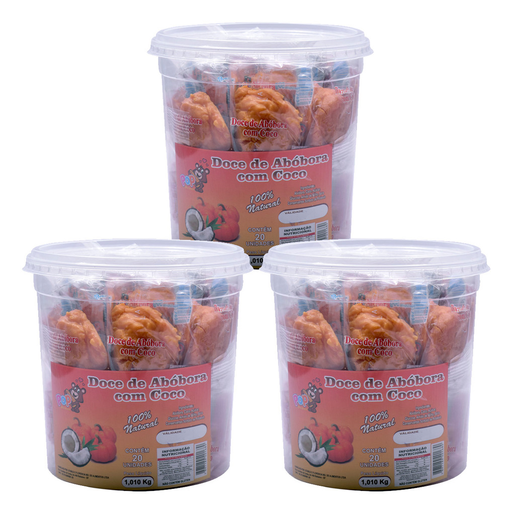 Kit de Potes com Doce de Abóbora