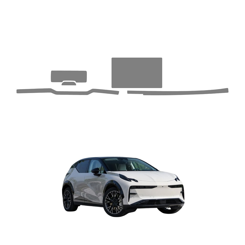 Película PPF Proteção Kit Velocímetro Multimídia Moldura Painel Zeekr X 2025 Transparente TPU Anti Risco
