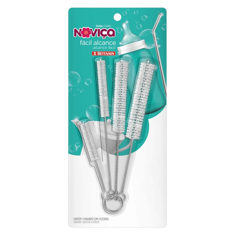 Escova de Limpeza Fácil Alcance Noviça Bettanin em Oferta na Shopee