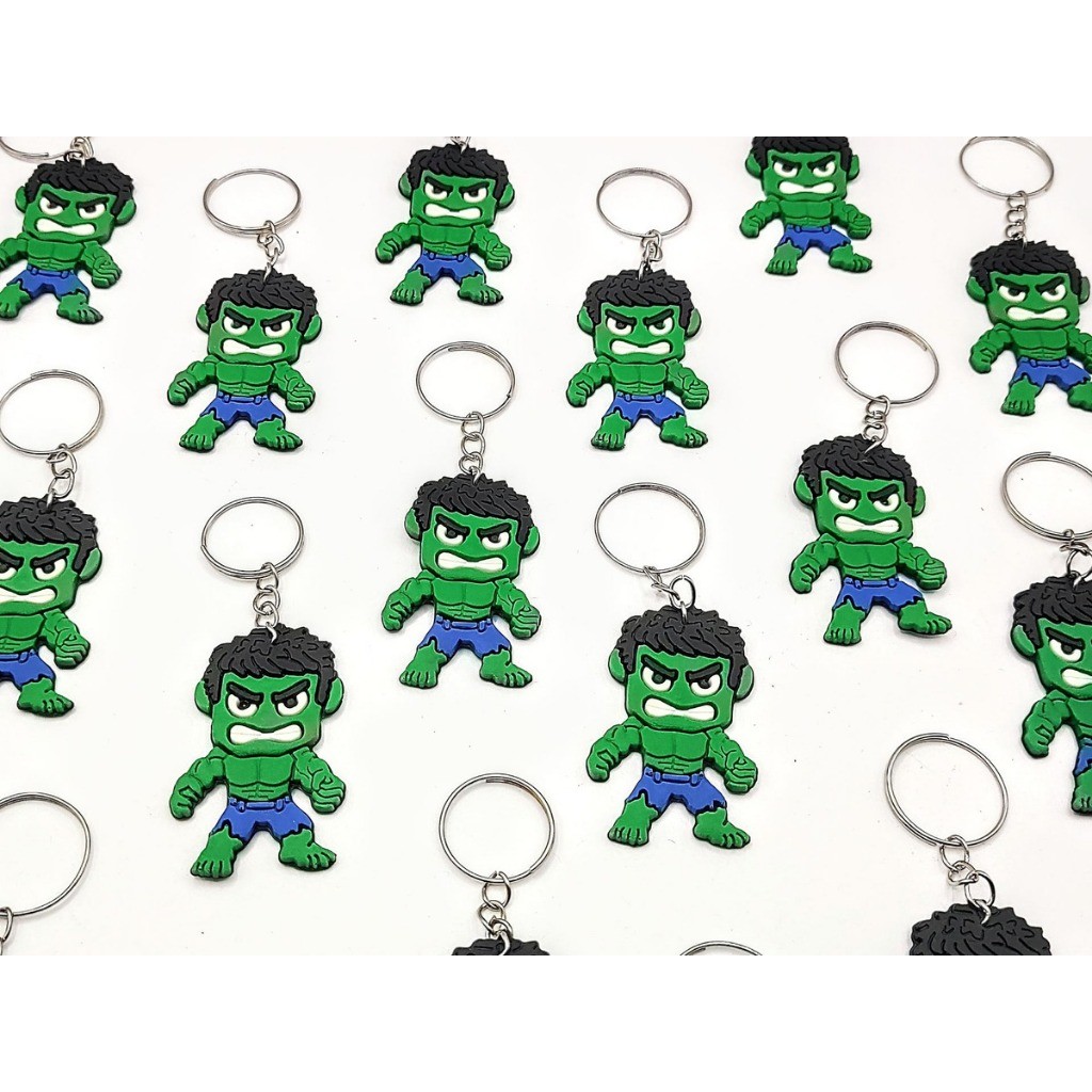Lembrancinha Chaveiro Hulk 10un Marvel Kit Festa De Aniversário Menino Festinha