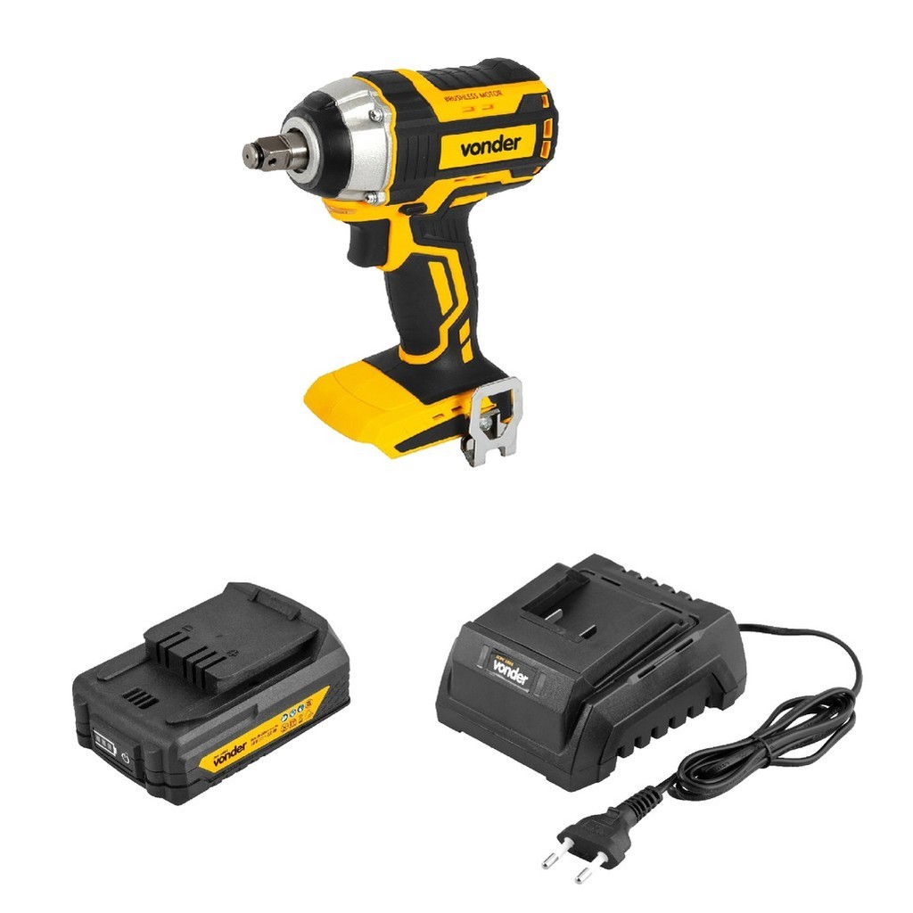 Chave De Impacto Iciv 1807 + Bateria 18v 4,0ah + Carregador em Oferta na Shopee