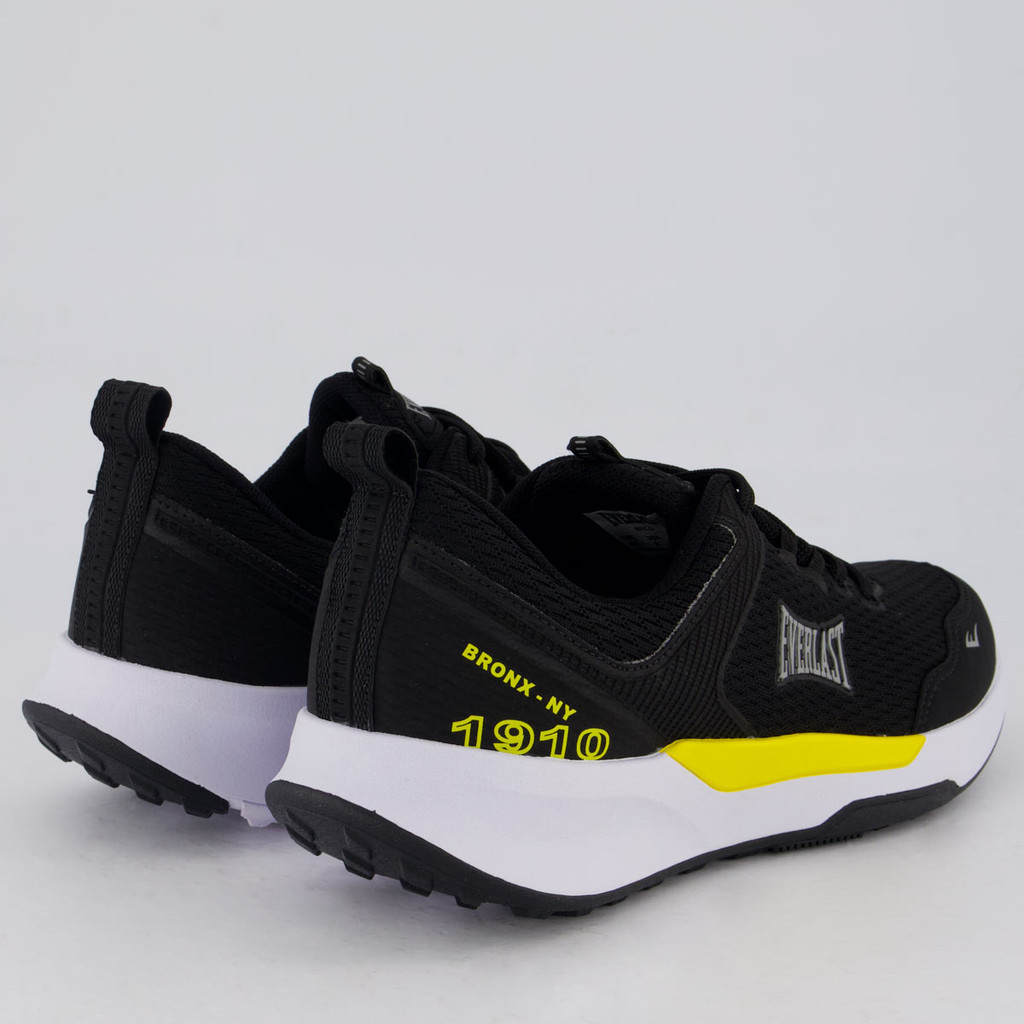 Tênis Everlast Solo Preto e Amarelo