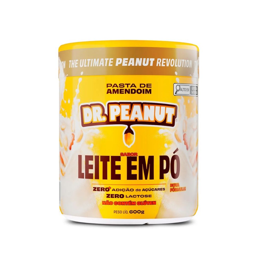 Pasta de Amendoim Dr Peanut Leite em Pó 600g - Food & Beverages
