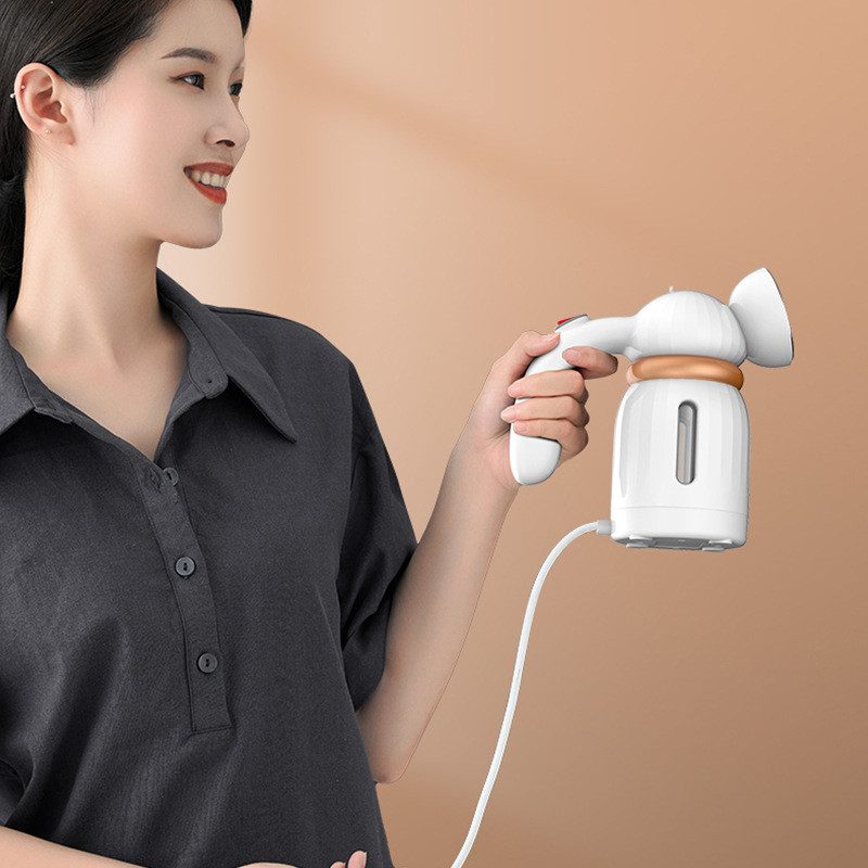 Passadeira A Vapor De Roupas Tira Amasso Portátil 800w Vaporizador Branca E Verde Pontente