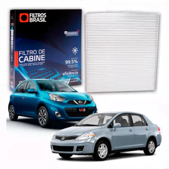 Filtro da Cabine Ar Condicionado para Nissan March S SR SV SL Nissan Versa