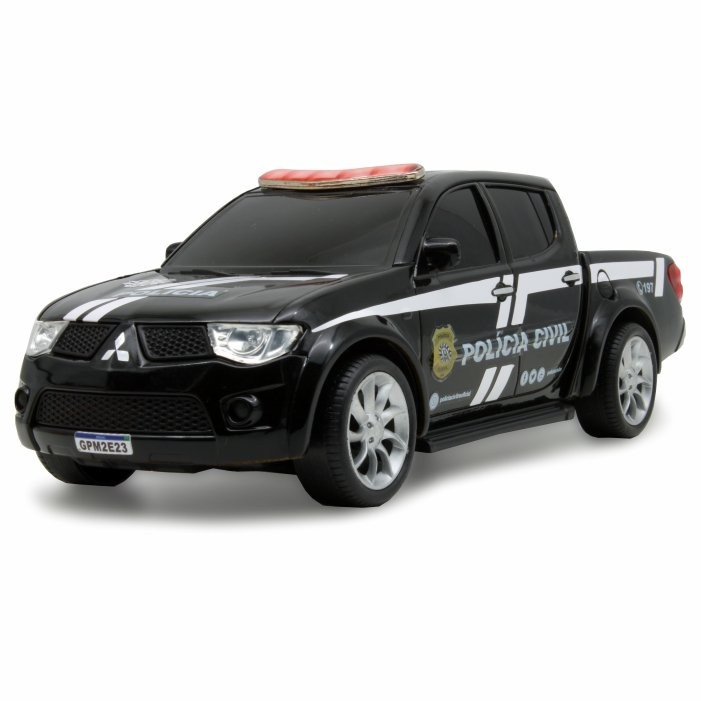 L200 Em Miniatura Viatura Polícia Civil Rio Grande do Sul PC RS