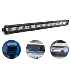 Barra de Led 34 Cm com 12 Led Bi-volt foco 36w Caminhão Trator Colheitadeira Troller Carro Off Road