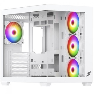 Gabinete Gamer SuperFrame Fusion, Mid Tower, Vidro Temperado, ATX, Branco, Sem Fan, SF-CS-FSMAWSF em Oferta na Shopee