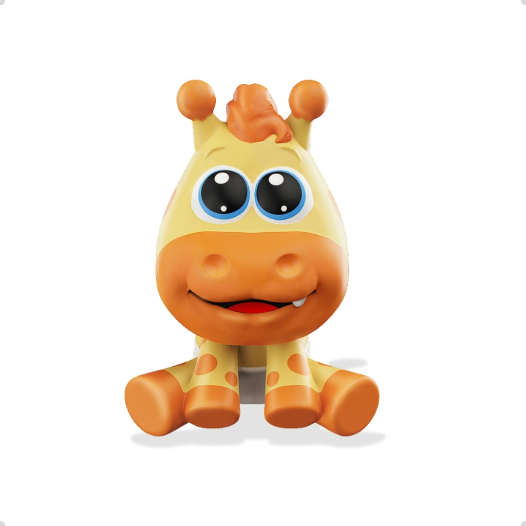 Baby Land Fofilhotes Girafinha Cardoso Toys Vinil Atoxico