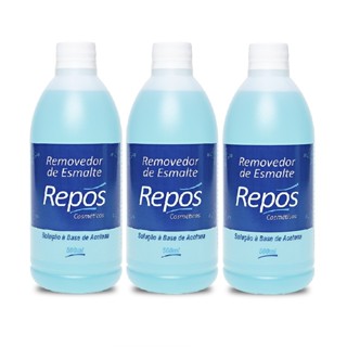 Repos Removedor Esmalte C/ Ac. 500ml Kit 3uni em Oferta na Shopee