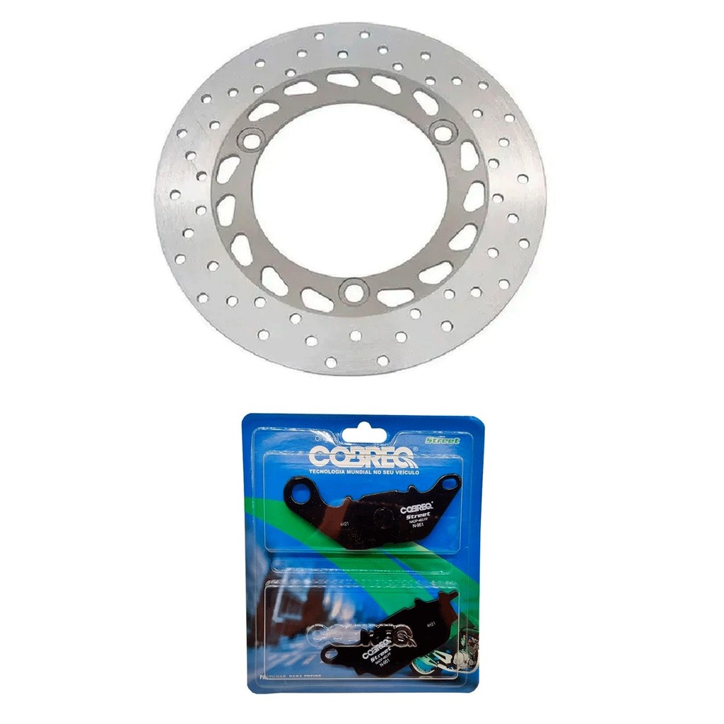 Disco De Freio Traseiro YAMAHA Nmax 160 2017/2023 + Pastilha Freio